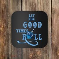 Let The Good Times Roll Raglan Hanukkah Coaster thumb 0