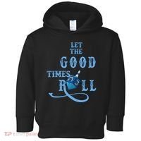 Let The Good Times Roll Raglan Hanukkah Toddler Hoodie thumb 0