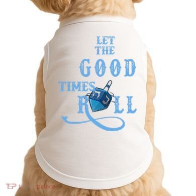 Let The Good Times Roll Raglan Hanukkah Doggie Tank