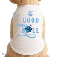Let The Good Times Roll Raglan Hanukkah Doggie Tank thumb 0