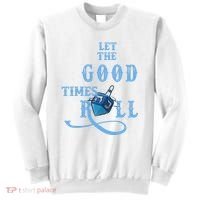 Let The Good Times Roll Raglan Hanukkah Sweatshirt thumb 0