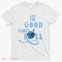 Let The Good Times Roll Raglan Hanukkah T-Shirt thumb 0