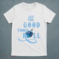 Let The Good Times Roll Raglan Hanukkah T-Shirt thumb 5