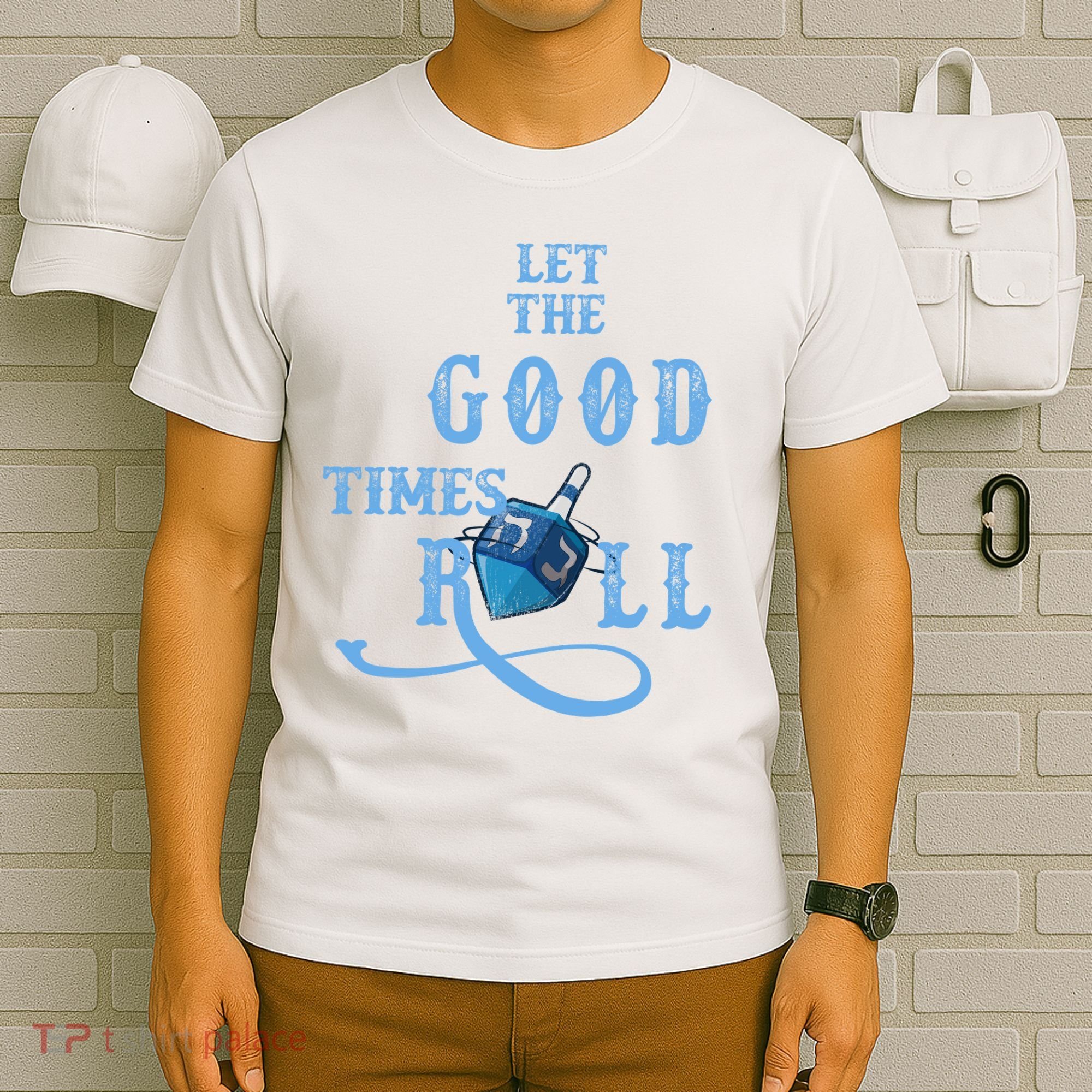 Let The Good Times Roll Raglan Hanukkah T-Shirt