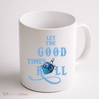 Let The Good Times Roll Raglan Hanukkah Coffee Mug thumb 1