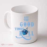 Let The Good Times Roll Raglan Hanukkah Coffee Mug thumb 0