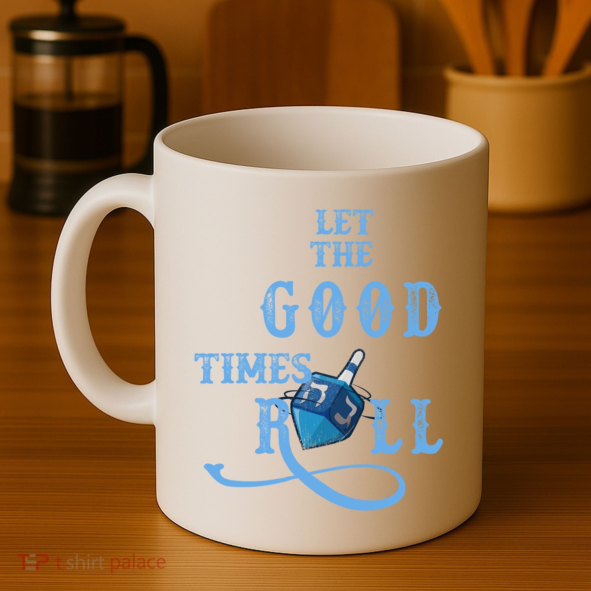 Let The Good Times Roll Raglan Hanukkah Coffee Mug