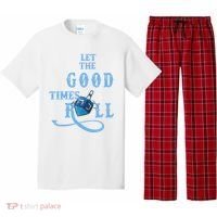 Let The Good Times Roll Raglan Hanukkah Pajama Set thumb 0