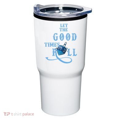Let The Good Times Roll Raglan Hanukkah Tumbler