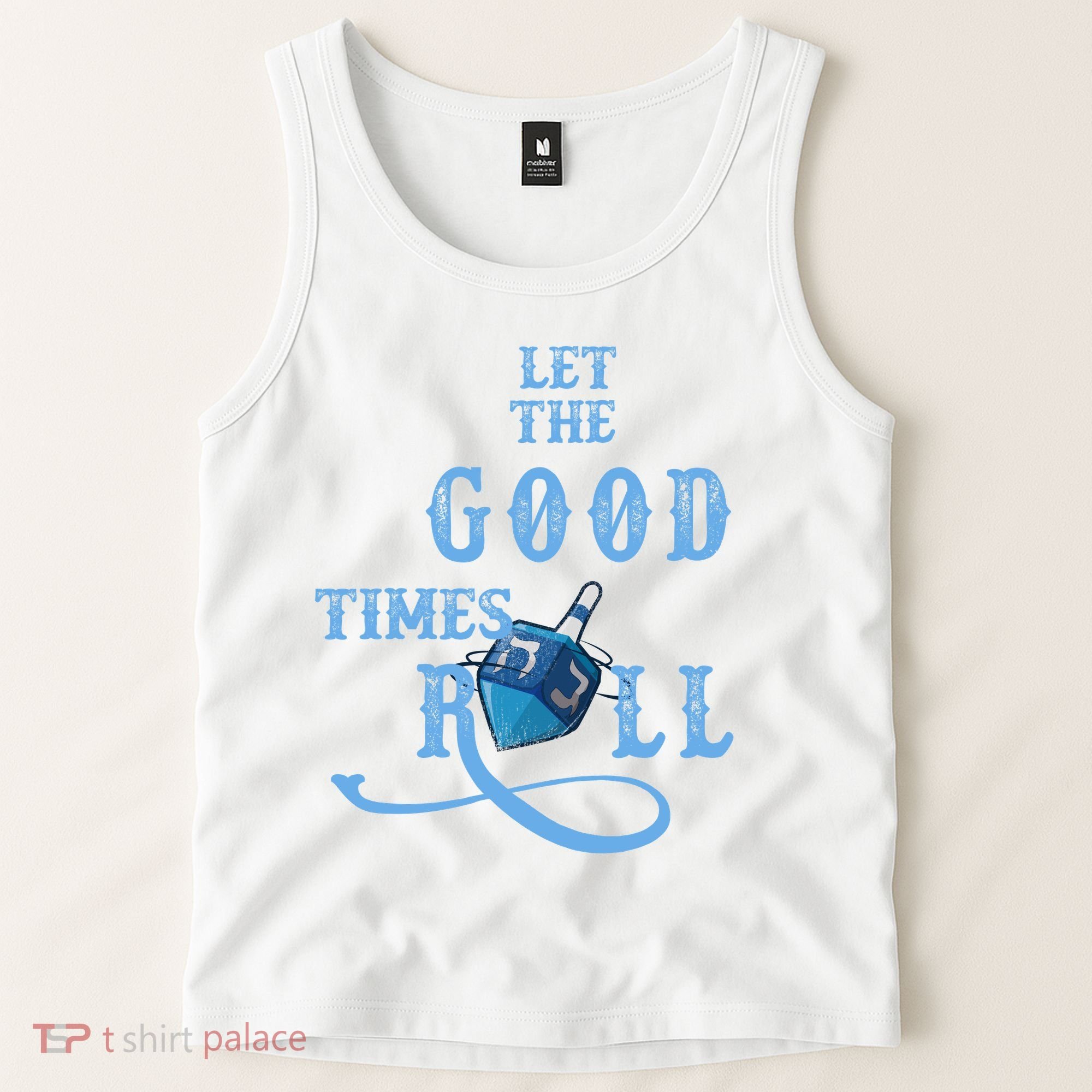 Let The Good Times Roll Raglan Hanukkah Tank Top