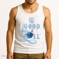 Let The Good Times Roll Raglan Hanukkah Tank Top thumb 3