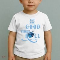Let The Good Times Roll Raglan Hanukkah Toddler T-Shirt thumb 2