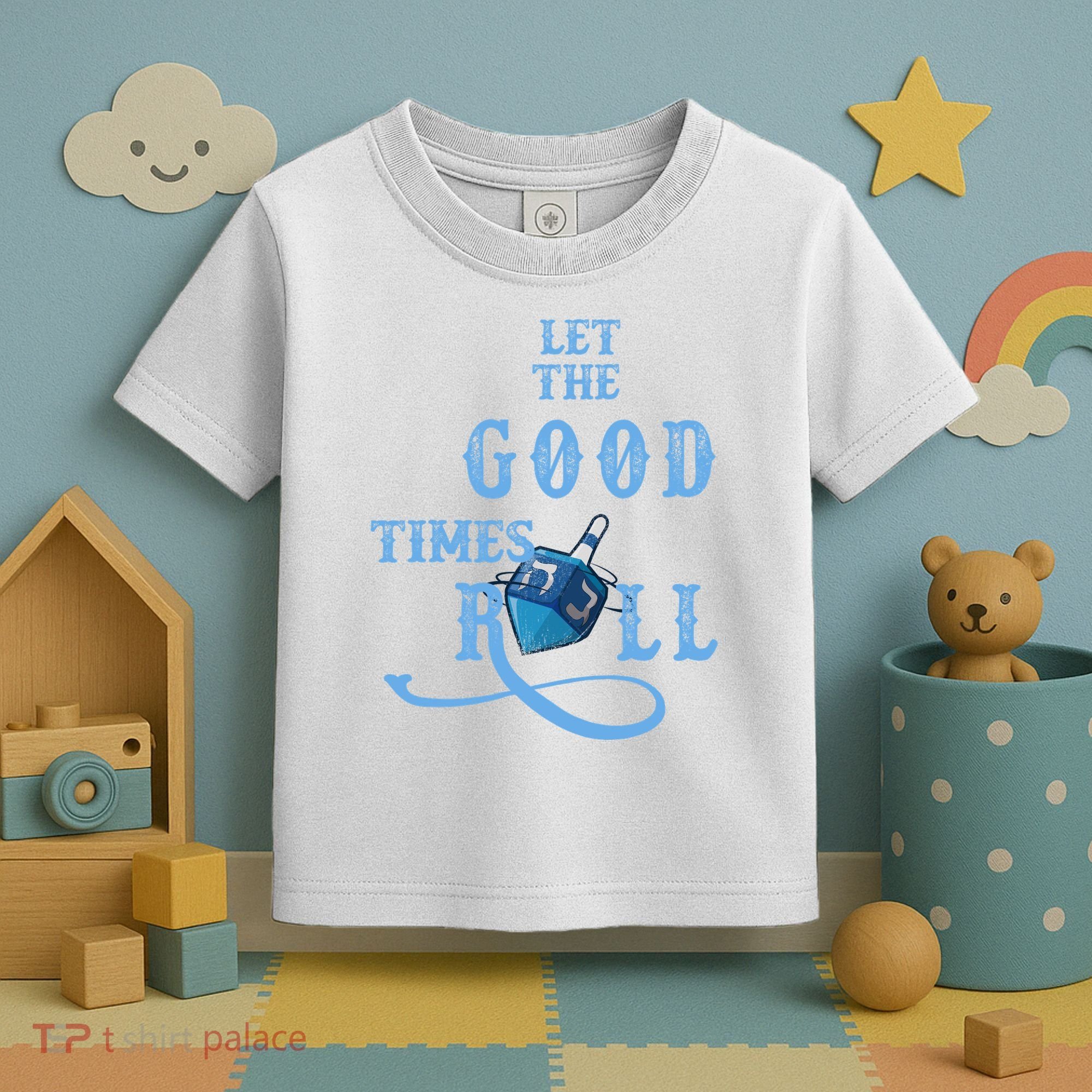 Let The Good Times Roll Raglan Hanukkah Toddler T-Shirt