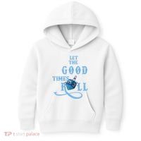 Let The Good Times Roll Raglan Hanukkah Kids Hoodie thumb 0
