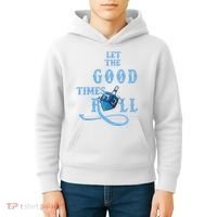 Let The Good Times Roll Raglan Hanukkah Kids Hoodie thumb 4