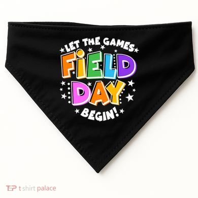 Let The Games Begin Field Day USA-Made Doggie Bandana