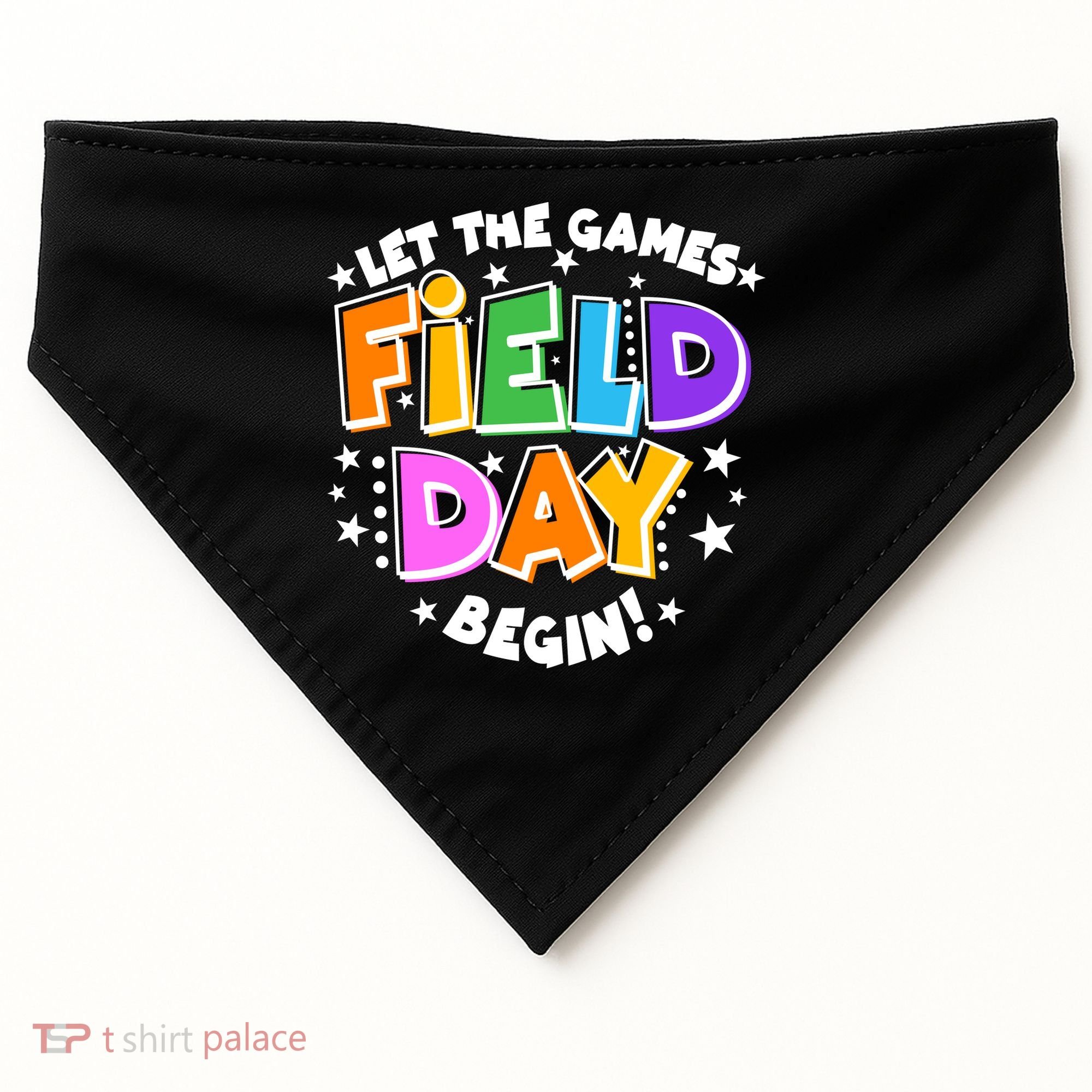 Let The Games Begin Field Day USA-Made Doggie Bandana