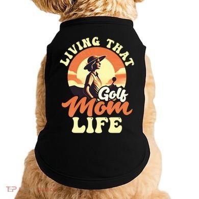Living That Golf Mom Life Design Golfing Mom Gift Doggie Tank