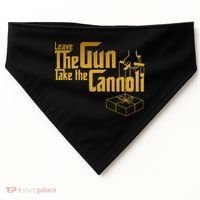 Leave The Gun Take The Cannoli USA-Made Doggie Bandana thumb 0