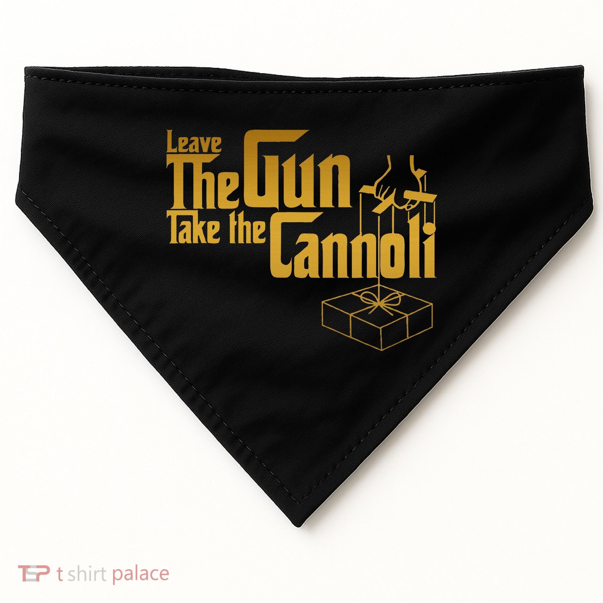 Leave The Gun Take The Cannoli USA-Made Doggie Bandana