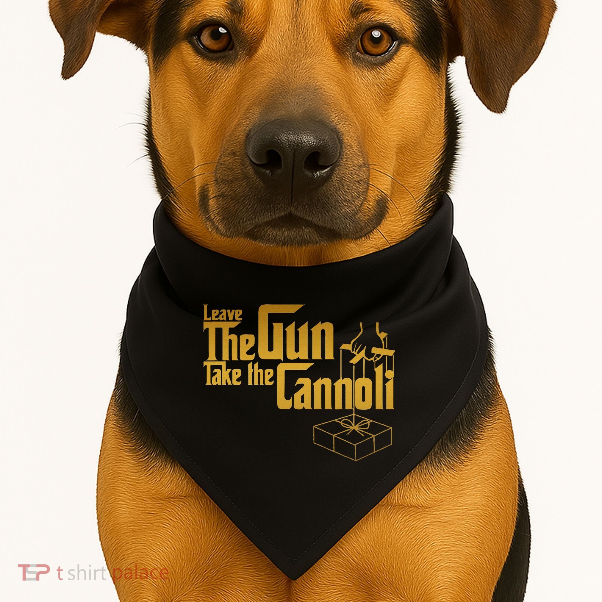 Leave The Gun Take The Cannoli USA-Made Doggie Bandana