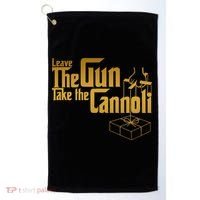 Leave The Gun Take The Cannoli Golf Towel thumb 0