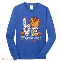 Love Third Grade Crew Unicorn Pumpkin Halloween Matching Great Gift Long Sleeve Shirt thumb 0