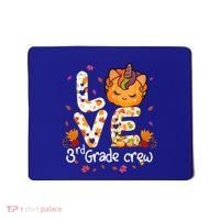 Love Third Grade Crew Unicorn Pumpkin Halloween Matching Great Gift Mousepad thumb 0