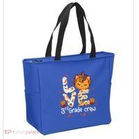 Love Third Grade Crew Unicorn Pumpkin Halloween Matching Great Gift Tote Bag thumb 2