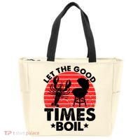 Let The Good Times Boil Funny Crawfish Tote Bag thumb 0