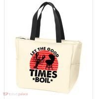 Let The Good Times Boil Funny Crawfish Tote Bag thumb 3