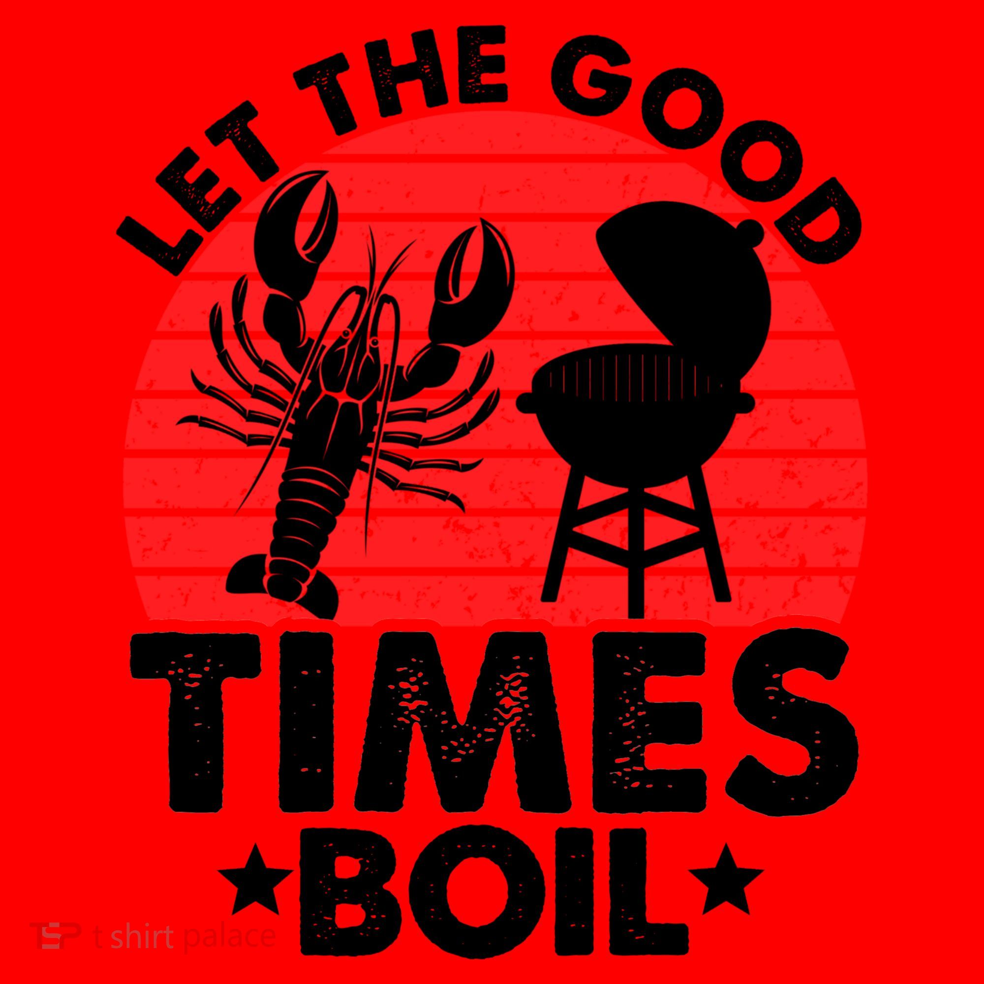 Let The Good Times Boil Funny Crawfish Santa Hat