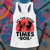 Let The Good Times Boil Funny Crawfish Women's Tank Top thumb 3