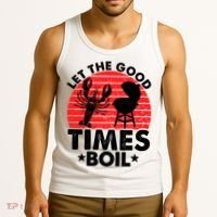 Let The Good Times Boil Funny Crawfish Tank Top thumb 3