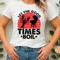 Let The Good Times Boil Funny Crawfish Women's T-Shirt thumb 2