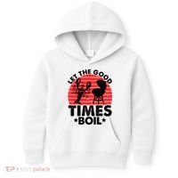 Let The Good Times Boil Funny Crawfish Kids Hoodie thumb 0