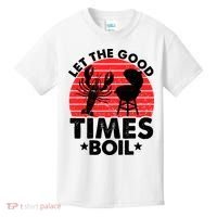 Let The Good Times Boil Funny Crawfish Kids T-Shirt thumb 0