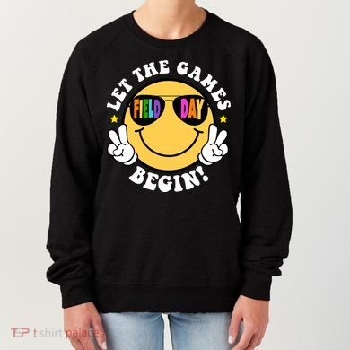 Let The Games Begin Field Day Smile Face Women's Sweatshirt