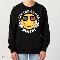 Let The Games Begin Field Day Smile Face Women's Sweatshirt thumb 0