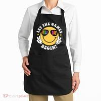 Let The Games Begin Field Day Smile Face Apron thumb 2
