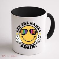 Let The Games Begin Field Day Smile Face Coffee Mug thumb 1