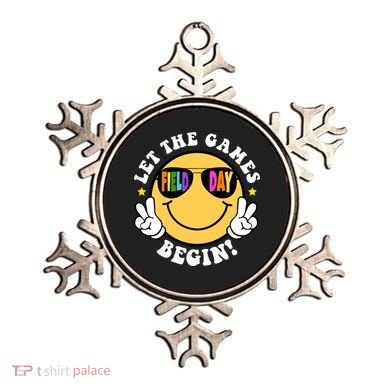 Let The Games Begin Field Day Smile Face Ornament