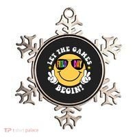 Let The Games Begin Field Day Smile Face Ornament thumb 0