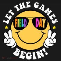 Let The Games Begin Field Day Smile Face Ornament thumb 1