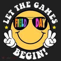 Let The Games Begin Field Day Smile Face Hat thumb 2