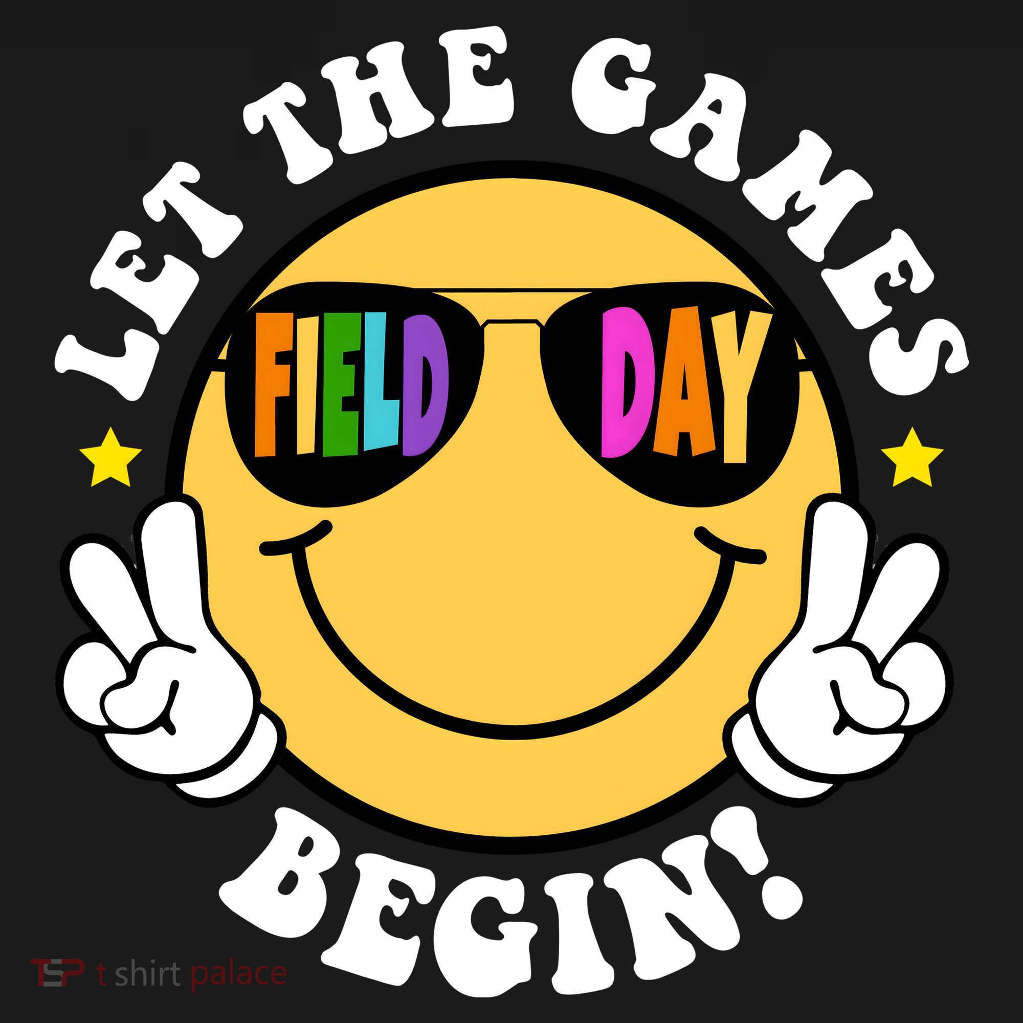 Let The Games Begin Field Day Smile Face Visor