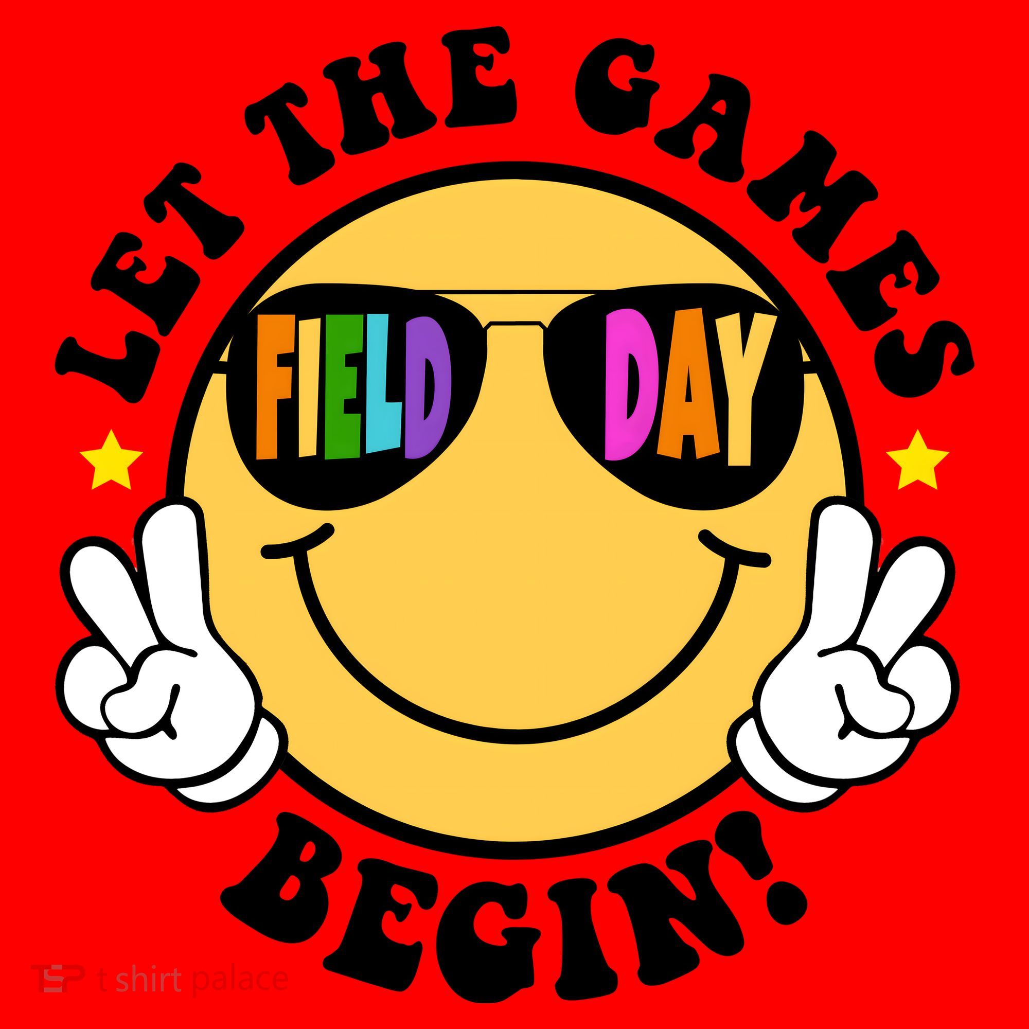 Let The Games Begin Field Day Smile Face Santa Hat