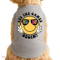 Let The Games Begin Field Day Smile Face Doggie Tank thumb 0