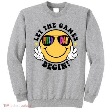 Let The Games Begin Field Day Smile Face Sweatshirt