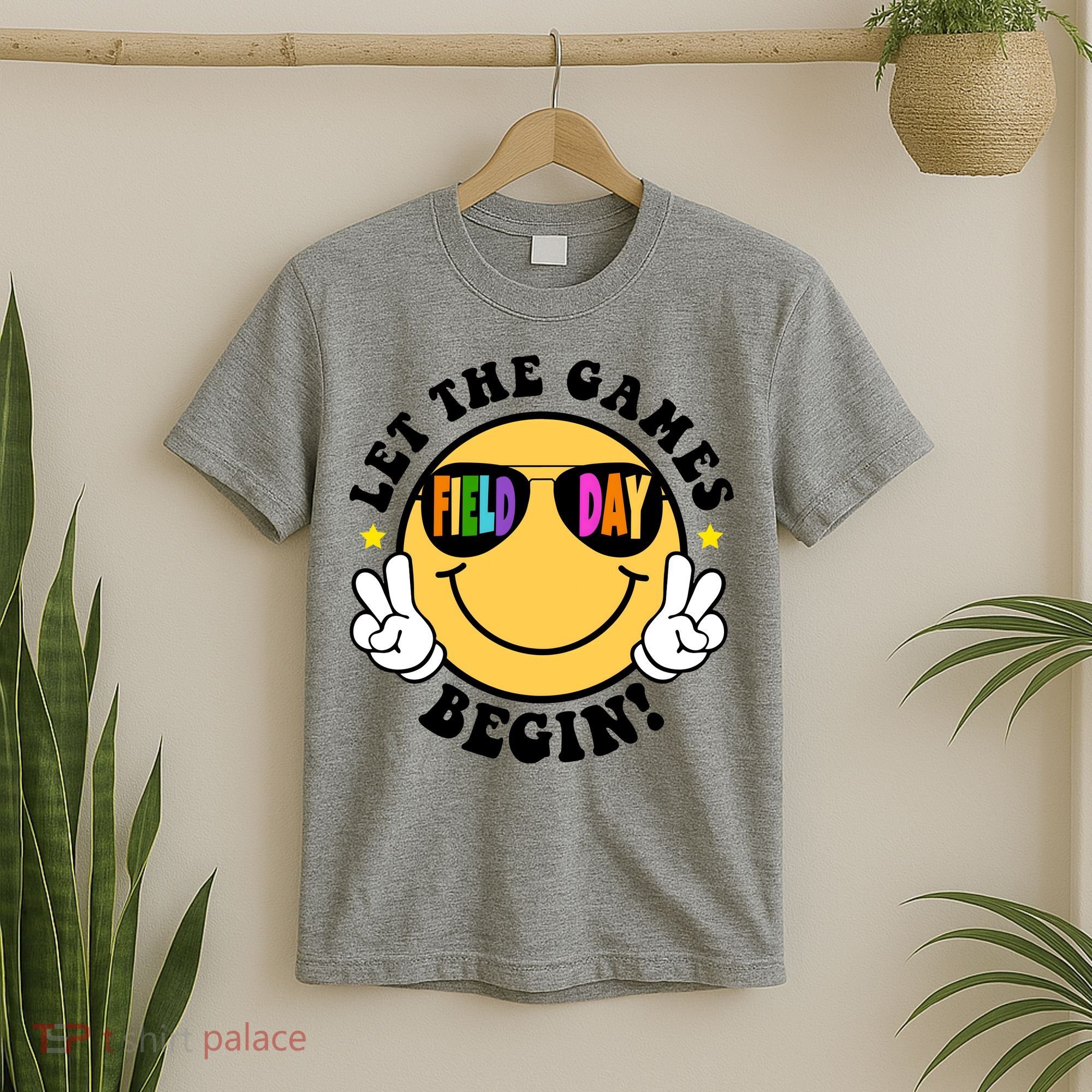 Let The Games Begin Field Day Smile Face T-Shirt